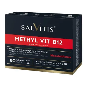 Salvitis Methyl Vit B12 (Metil vitamina B12), comprimate filmate, 60 buc.
