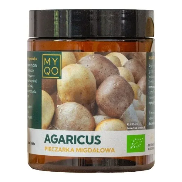 MYQO BIO Agaricus Almond Ciupercă, pulbere, 100 g — preț și oferte