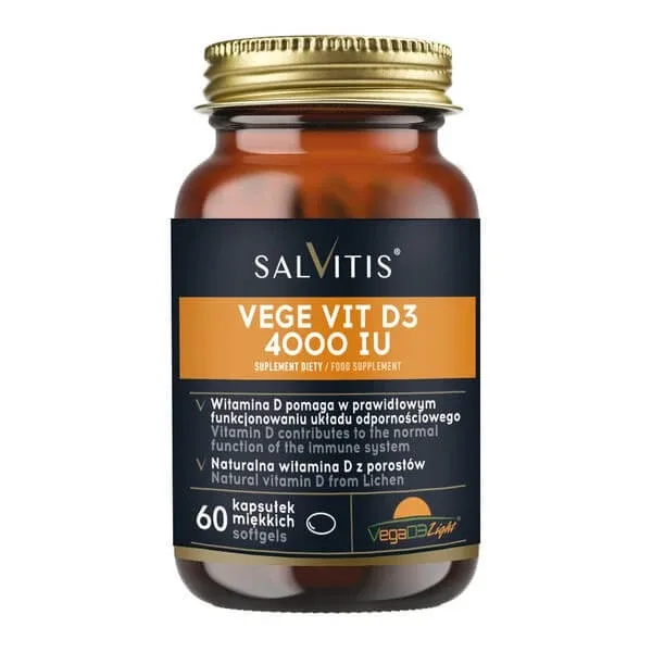 Salvitis Vege Vit D3 4000 UI, capsule moi, 60 buc. — preț și oferte