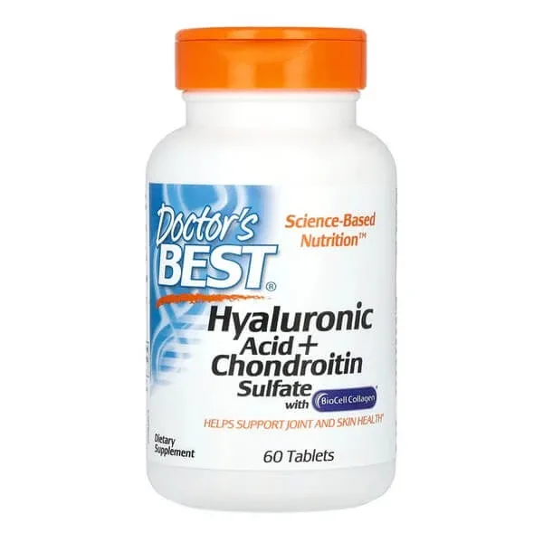 Doctor's Best Acid hialuronic + sulfat de condroitină cu colagen BioCell, capsule, 60 buc. Doctor's Best — preț și oferte