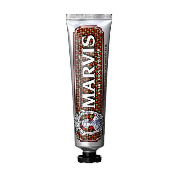Marvis Sweet&amp;Sour Rhubarb, pastă de dinți, mentă și rubarbă, 75 ml — preț și oferte