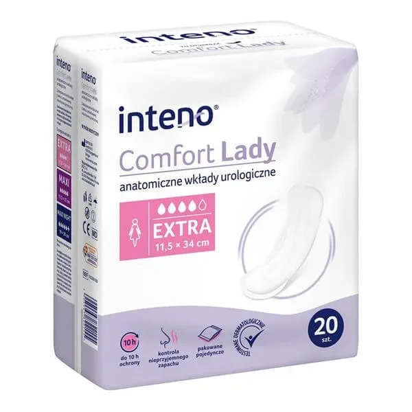 Inteno Comfort Lady, tălpi anatomice urologice, Extra, 20 buc. — preț și oferte