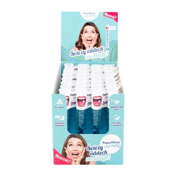 Bomboane de mentă de hârtie Cool Caps, bile de mentă, 18 buc. x 32 pachete — preț și oferte