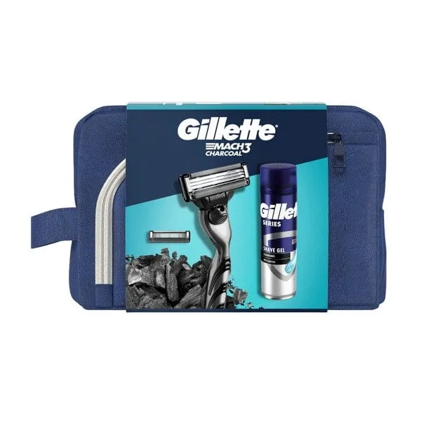 Set Gillette, aparat de ras Mach3 + lamă, 1 buc. + Serie, Gel de curățare pentru bărbierit, 75 ml — preț și oferte