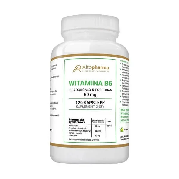 Alto Pharma Vitamina B6 50 mg, capsule, 120 buc. — preț și oferte