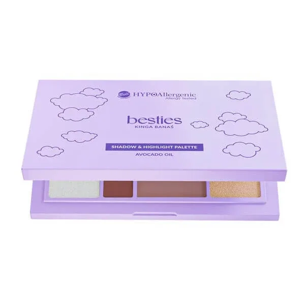 Bell HypoAllergenic x Besties, set de fard de ochi și iluminator pentru față, 15,5 g — preț și oferte