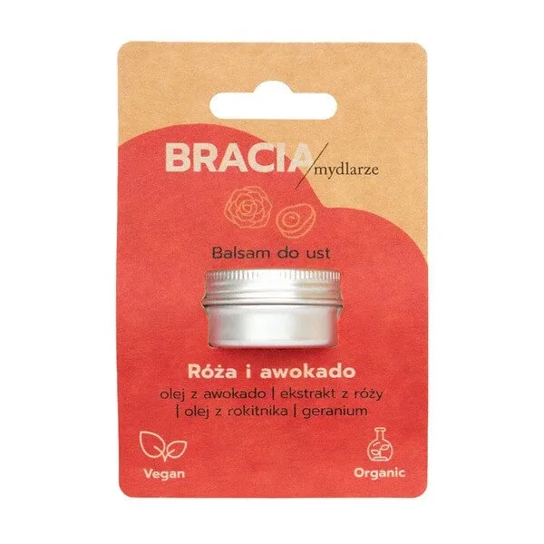 Soap Brothers, balsam de buze, Trandafir și avocado, 15 ml — preț și oferte