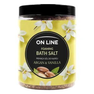 On Line, sare de baie spumantă Argan &amp; Vanilie, 1.2 kg