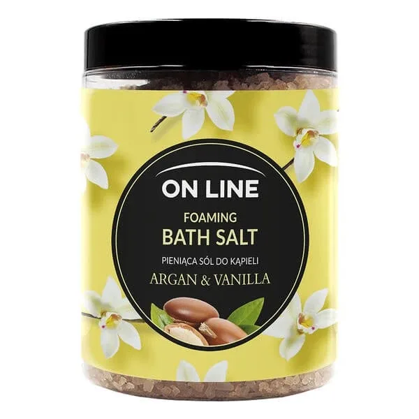 On Line, sare de baie spumantă Argan &amp; Vanilie, 1.2 kg — preț și oferte