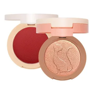 J.Cat Beauty 2 în 1 Piece of Cake Blush + iluminator, blush și iluminator 2 în 1 103 McFlirty, 12.1 g