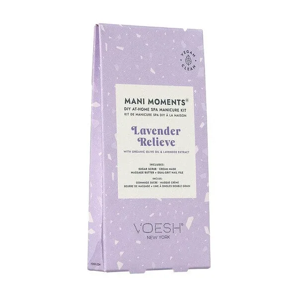 Voesh, Mani Moments, set manichiură, Lavender Relieve, 3 buc. — preț și oferte