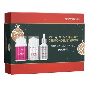 Set Solverx Age Reset, cremă-mască de noapte, 50 ml + cremă de față, 50 ml + ser, 30 ml