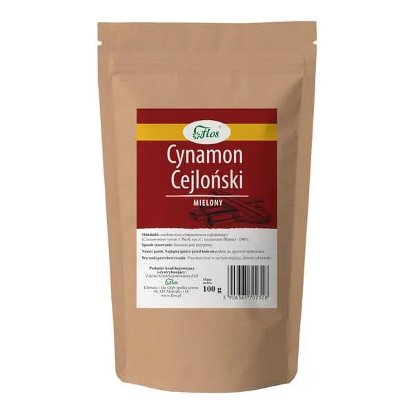 Flos, scorțișoară Ceylon, măcinată, 100 g — preț și oferte