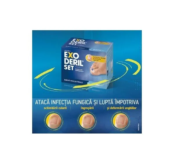 Exoderil Set lac de unghii tratament Sandoz — preț și oferte