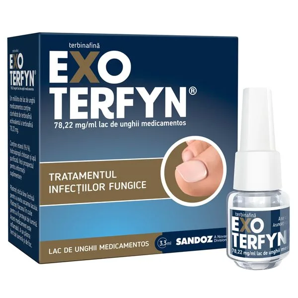 Exoterfyn 78.22 mg/ml, Sandoz | 3.3 ml lac de unghii medicamentos SANPHASRL — preț și oferte