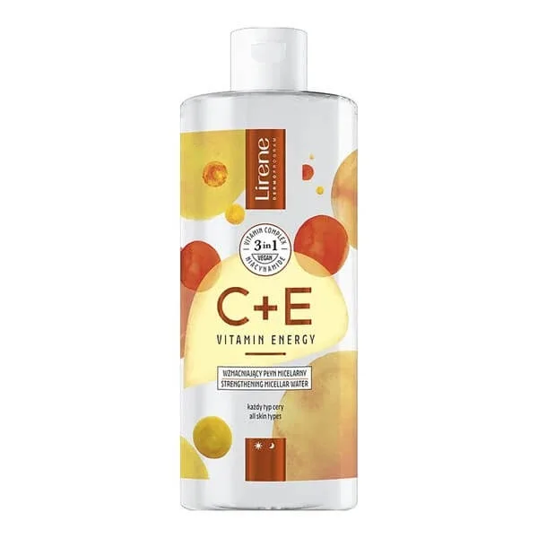 Lirene Dermoprogram C+E Vitamin Energy, Loțiune micelară de întărire, 400 ml — preț și oferte