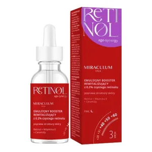 Miraculum Retinol Age-Synergy, stimulent facial revitalizant cu 0,2% retinol, pentru noapte, 30 ml