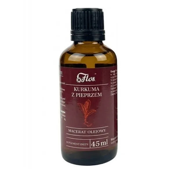 Flos Turmeric cu piper, macerat în ulei, 45 ml — preț și oferte