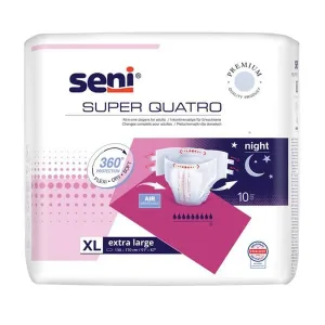 Seni Super Quatro, scutece, XXL, 10 buc.