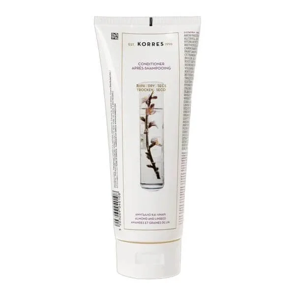 Korres Almond + Linseed, balsam pentru păr uscat și deteriorat, 200 ml — preț și oferte