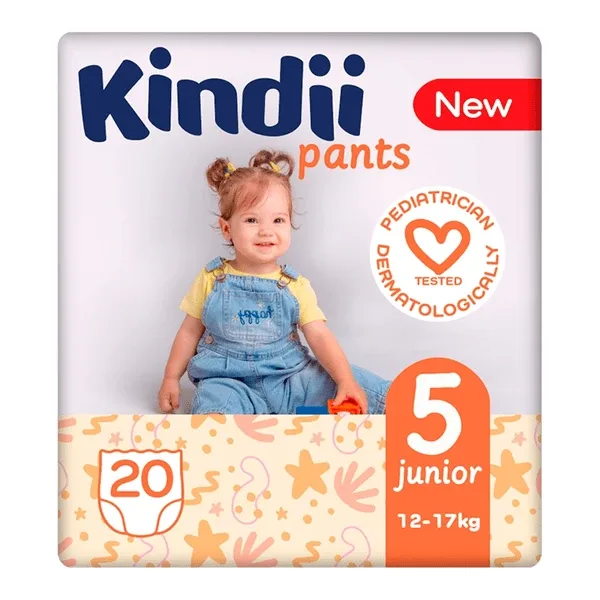 Kindii Pants, scutece, 5 (12-17 kg), junior, 20 buc. — preț și oferte