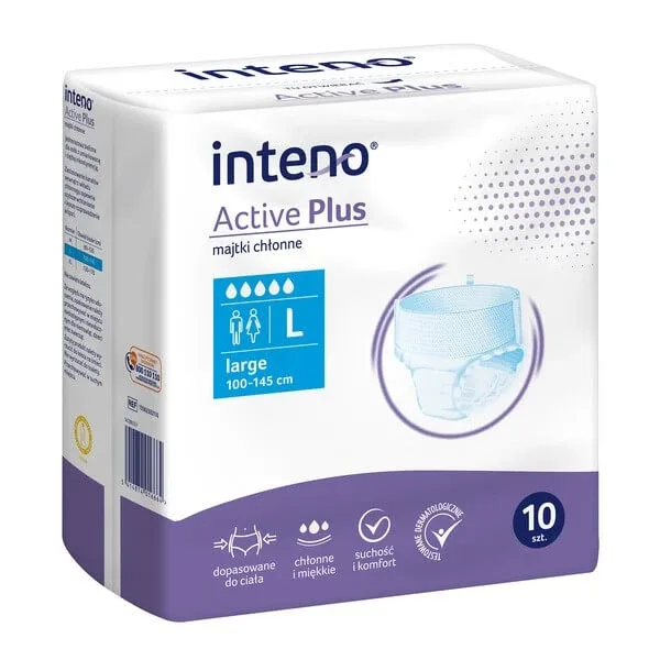Inteno Active Plus, chiloți absorbanți, mărimea L, 10 buc. — preț și oferte