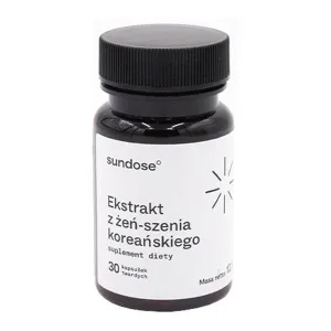 Sundose Extract de ginseng coreean, capsule tari, 30 buc.