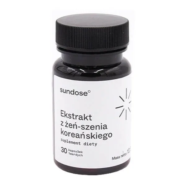 Sundose Extract de ginseng coreean, capsule tari, 30 buc. — preț și oferte