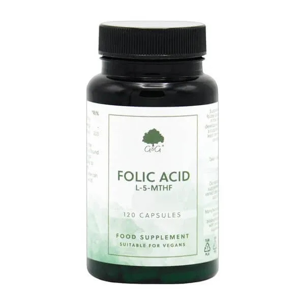 G&amp;G, Acid folic 5-MTHF 400 mcg, capsule, 120 buc. G&G — preț și oferte