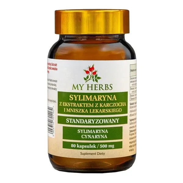 My Herbs Silymarin cu extract de anghinare și păpădie, capsule, 80 buc. — preț și oferte