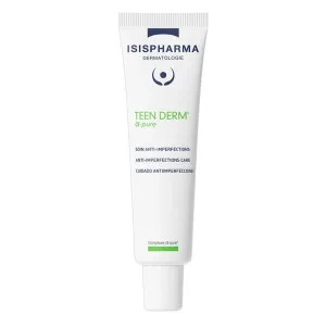 Isispharma Teen Derm Alpha Pure, cremă pentru combaterea modificărilor inflamatorii ale pielii cu tendință acneică, 30 ml