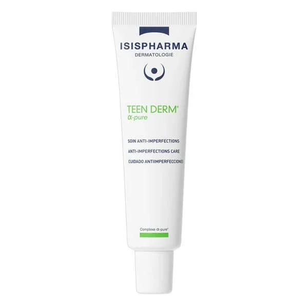 Isispharma Teen Derm Alpha Pure, cremă pentru combaterea modificărilor inflamatorii ale pielii cu tendință acneică, 30 ml — preț și oferte