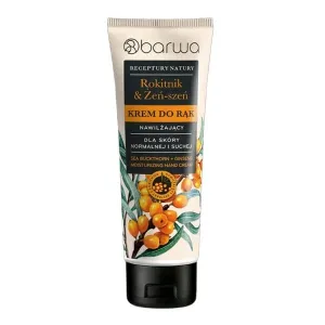 Barwa Receptury Natury, cremă de mâini hidratantă, cătină de mare &amp; Ginseng, 100 ml