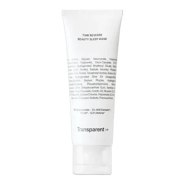 Transparent Lab Time Reverse Beauty Sleep Mask, mască de față anti-îmbătrânire toată noaptea, 75ml — preț și oferte