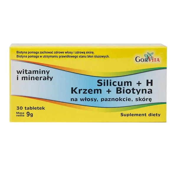 Silicum + H (Siliciu+Biotină), comprimate, 30 buc. — preț și oferte