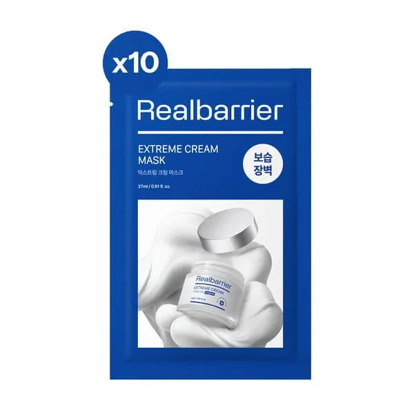 Real Barrier Extreme, mască de față hidratantă, 10 x 27 ml — preț și oferte