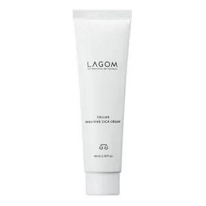 Lagom Cellus Sensitive Cica Cream, cremă hidratantă, piele sensibilă și uscată, 60 ml