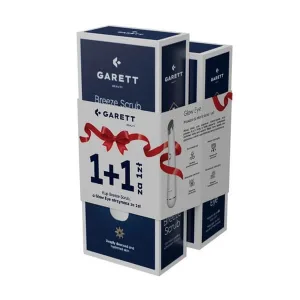Garett Beauty Breeze Scrub + Glow Eye, peeling de cavitare și dispozitiv de micromasaj set, 2 buc.