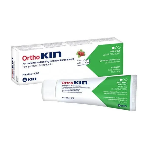 OrthoKin, pastă de dinți, căpșuni și mentă, 75 ml — preț și oferte