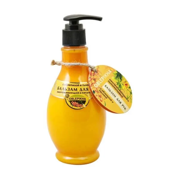 Oblepikha, cremă de mâini întineritoare cu cătină de mare și ulei de dovleac, 275 ml — preț și oferte
