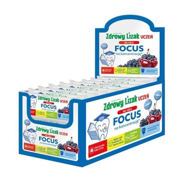 Acadea sănătoasă Student Focus, fără zahăr, aromă de cireșe și fructe de pădure, display, 40 buc. — preț și oferte