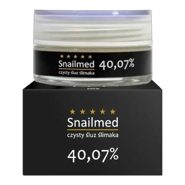Snailmed, cremă de față anti-îmbătrânire black pearl cu mucus natural de melc și acid hialuronic, 50 ml — preț și oferte