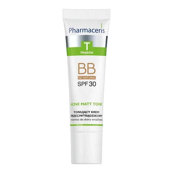 Pharmaceris T Acne Matt Tone, cremă BB anti-acnee, 02 natural, 30 ml — preț și oferte