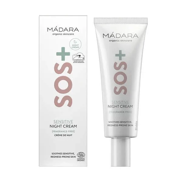 Madara SOS+ Sensitive Night Cream, cremă de noapte pentru piele sensibilă, 70 ml — preț și oferte