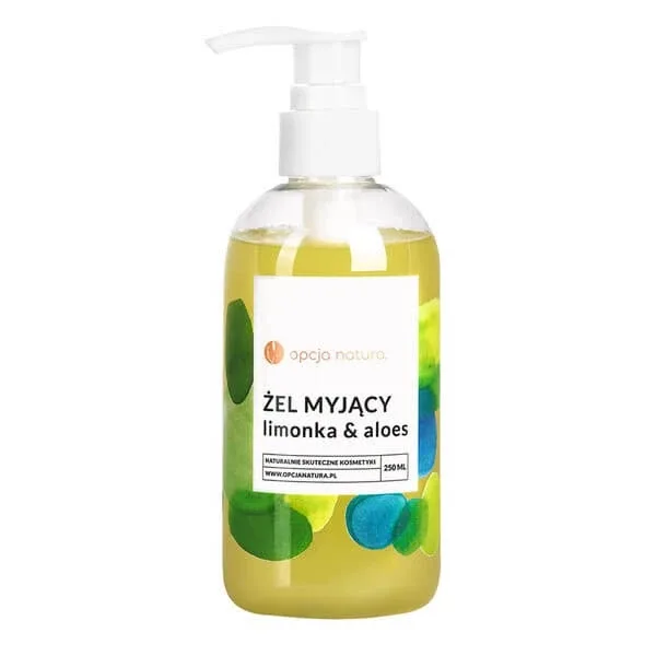 Natura Option, gel de curățare, Lime &amp; Aloe Vera, 250 ml — preț și oferte