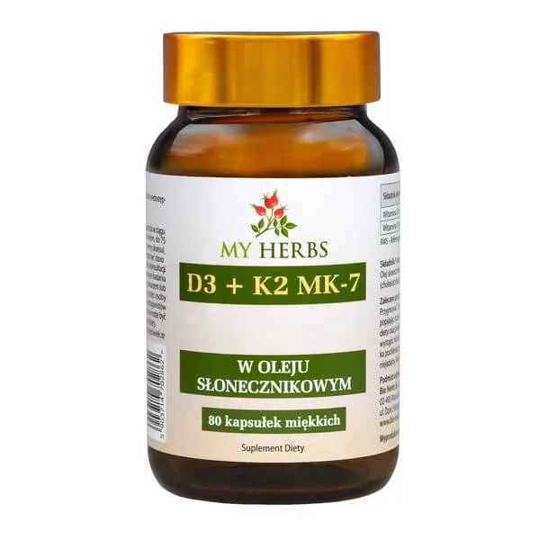 Bio Herbs D3 + K2 MK7, capsule, 80 buc. — preț și oferte