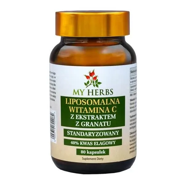 My Herbs Vitamina C lipozomală cu extract de rodie, capsule, 80 buc. — preț și oferte