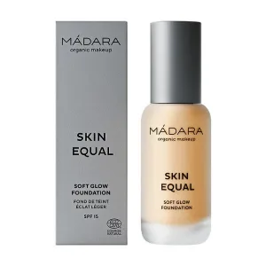 Madara Skin Equal, Fond de ten Soft Glow SPF15, fond de ten, Sand 40, 30 ml
