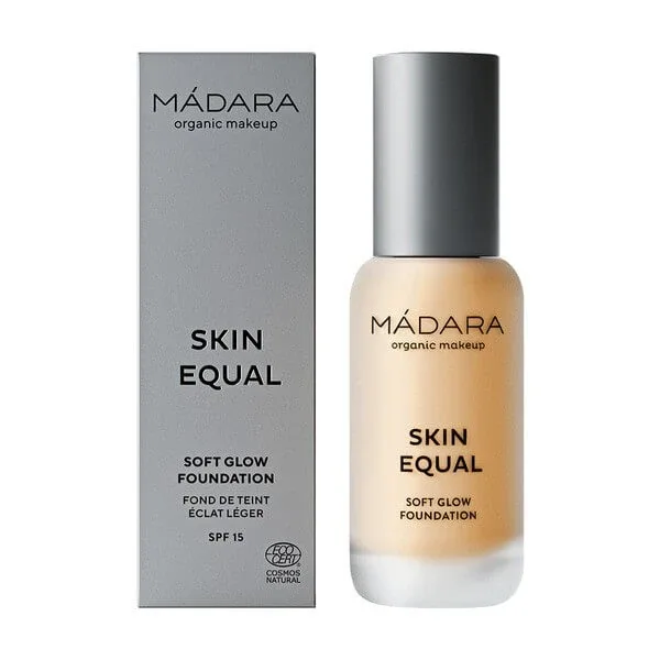 Madara Skin Equal, Fond de ten Soft Glow SPF15, fond de ten, Sand 40, 30 ml — preț și oferte