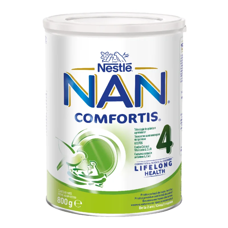 Formula de lapte praf Nan 4 Comfortis, 2+ ani, 800 g, Nestle — preț și oferte